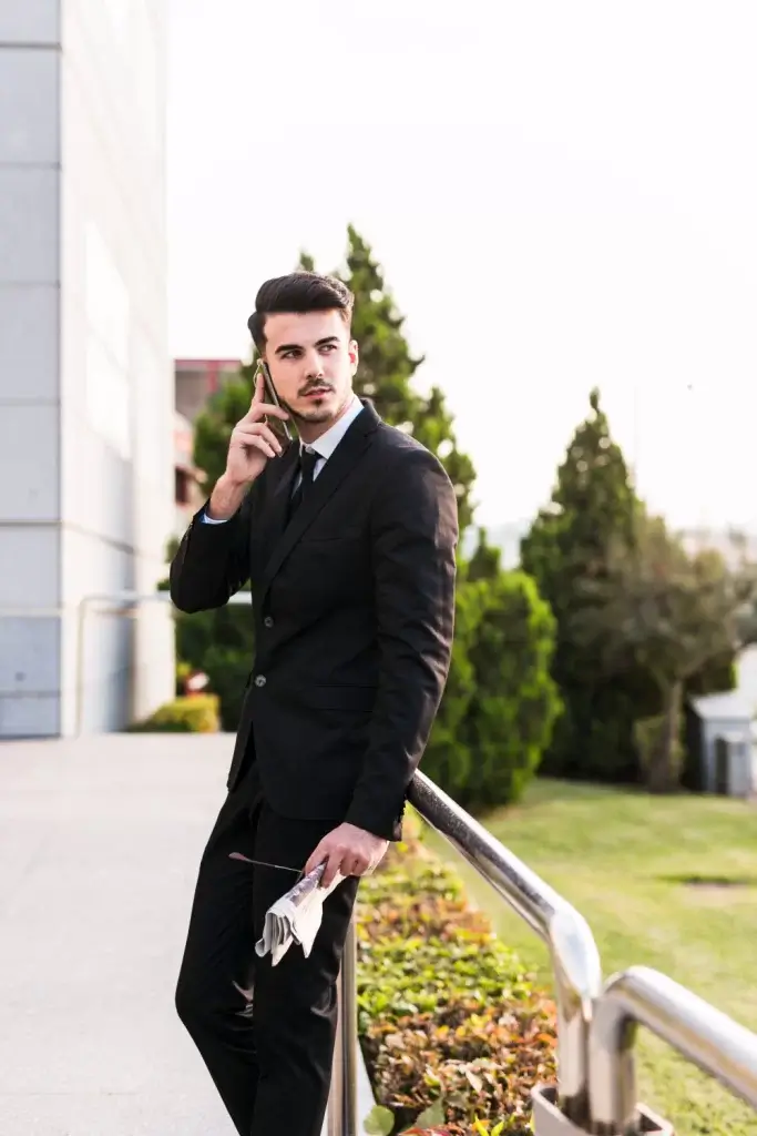 Confidential consultation between a client and a private investigator at Blue Copper Investigations
